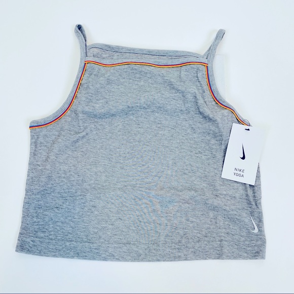 🆕 Nike Yoga Cropped Tank | Size M - Picture 3 of 7
